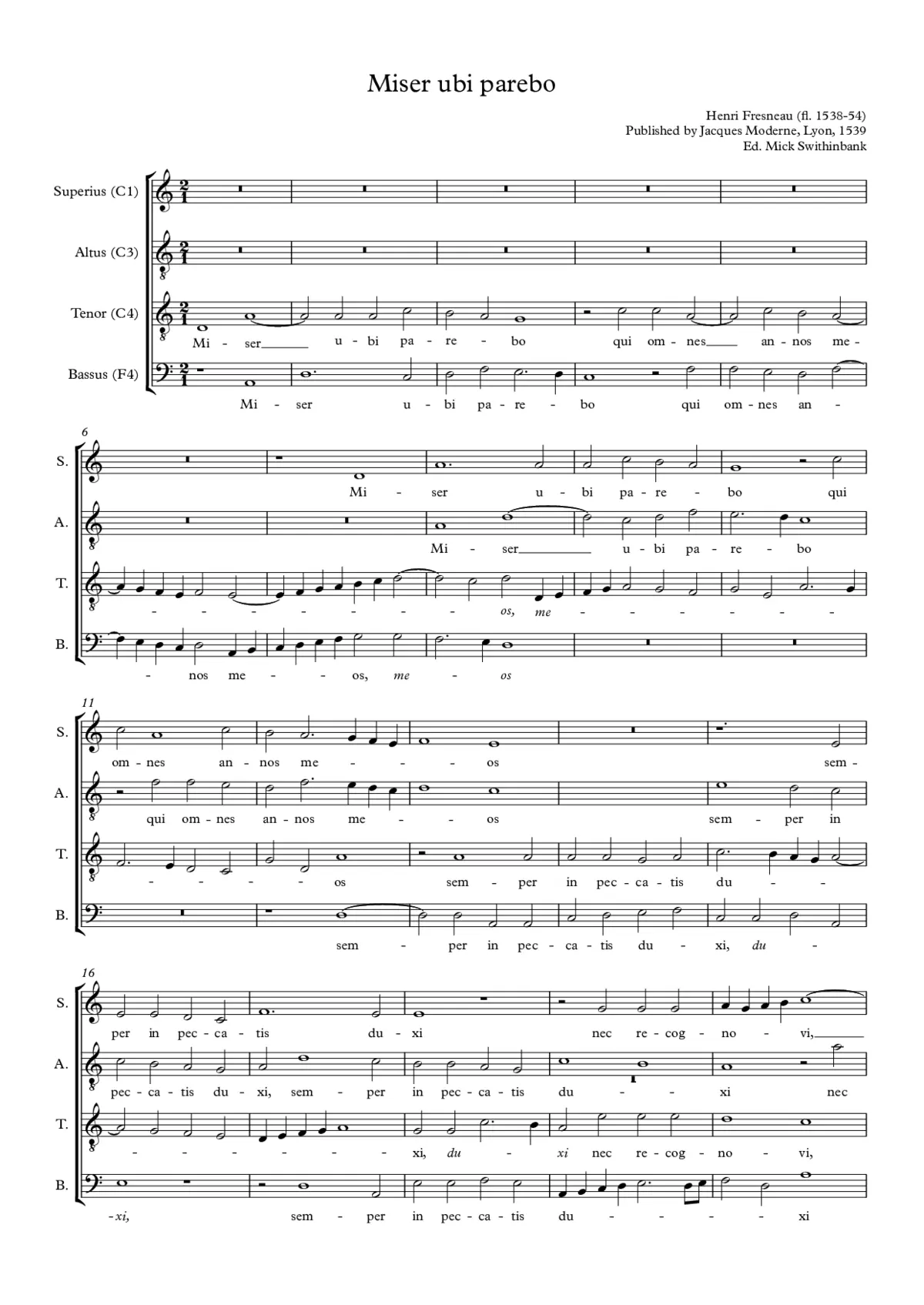 Miser ubi parebo - Page 1