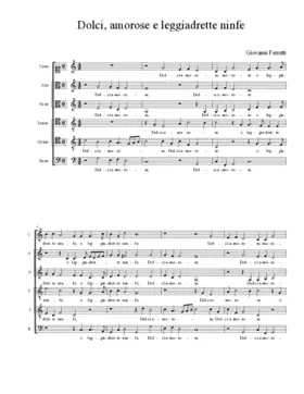 Dolce, amorose e leggiadrette ninfe