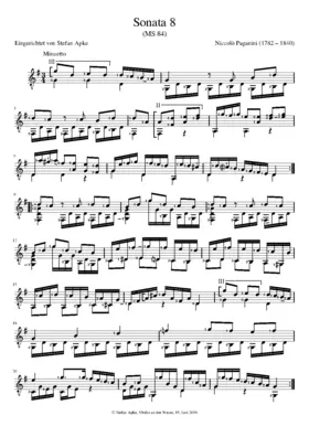 Guitar Sonata in G major