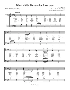 When at this distance, Lord, we trace