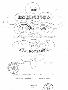 12 Exercises for Cello