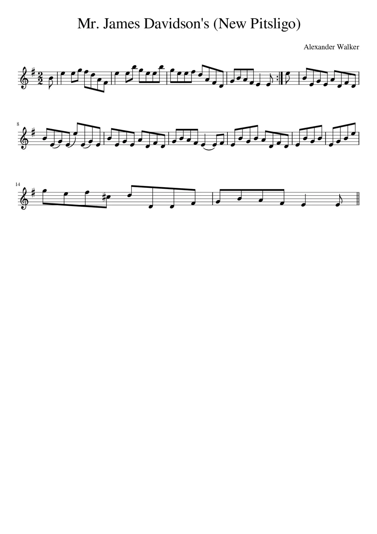 Mr. James Davidson's (New Pitsligo) - Page 1