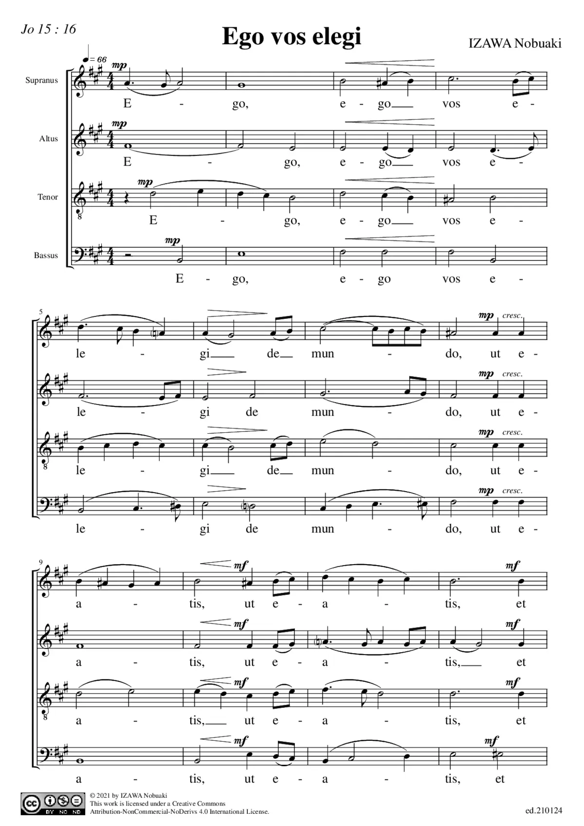 Ego vos elegi - Page 1