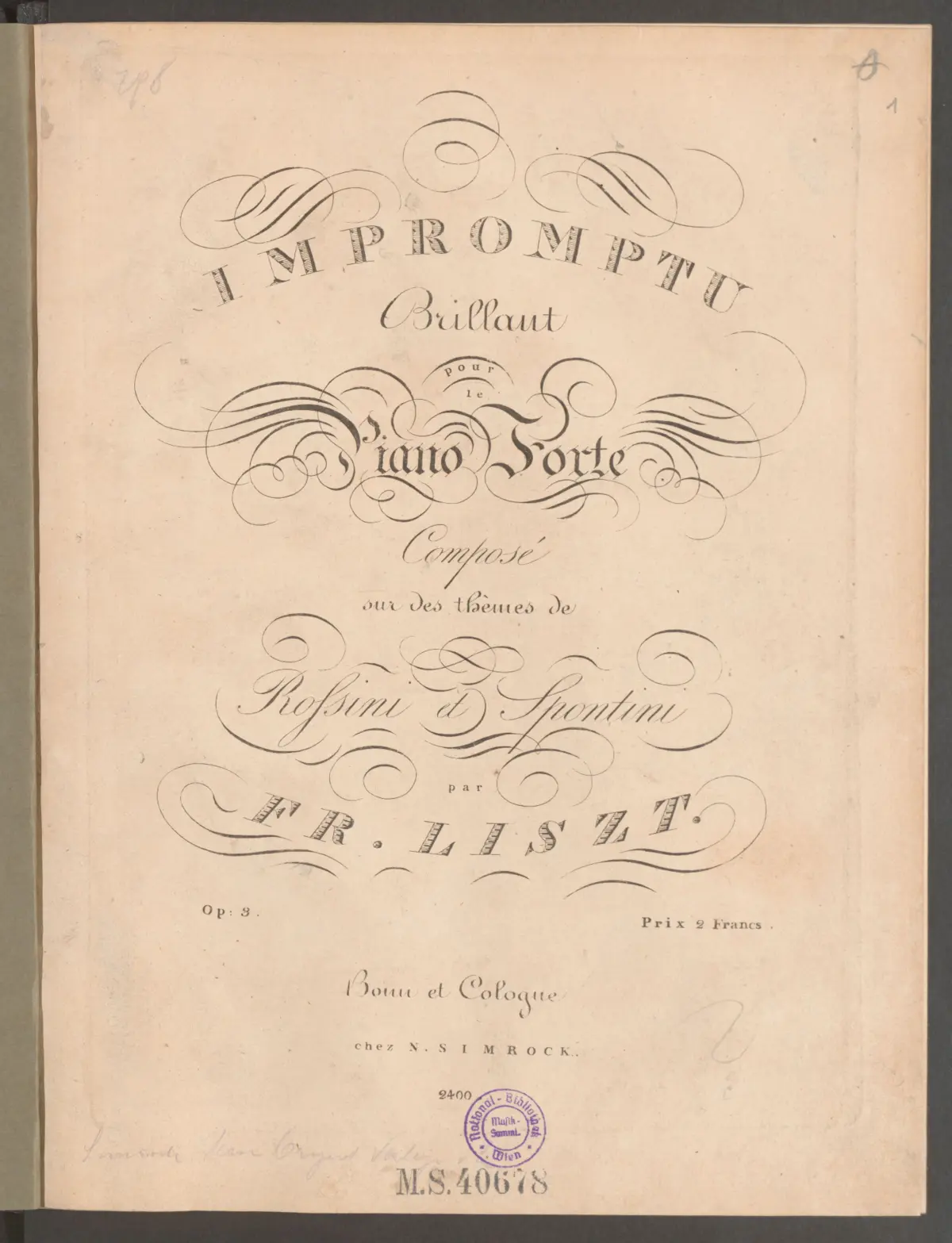 Impromptu brillant sur des thèmes de Rossini et Spontini - Page 1