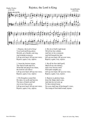 Rejoice, the Lord is King