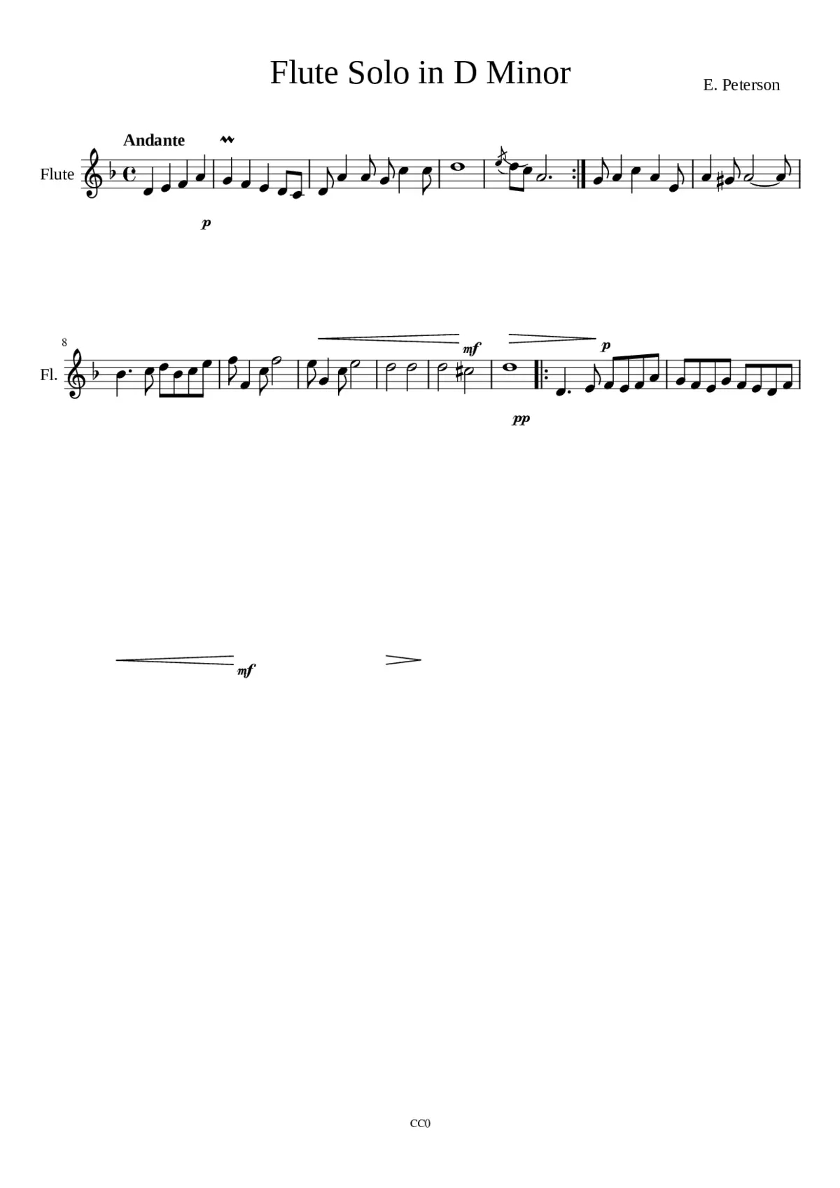 Flute Solos - Page 1