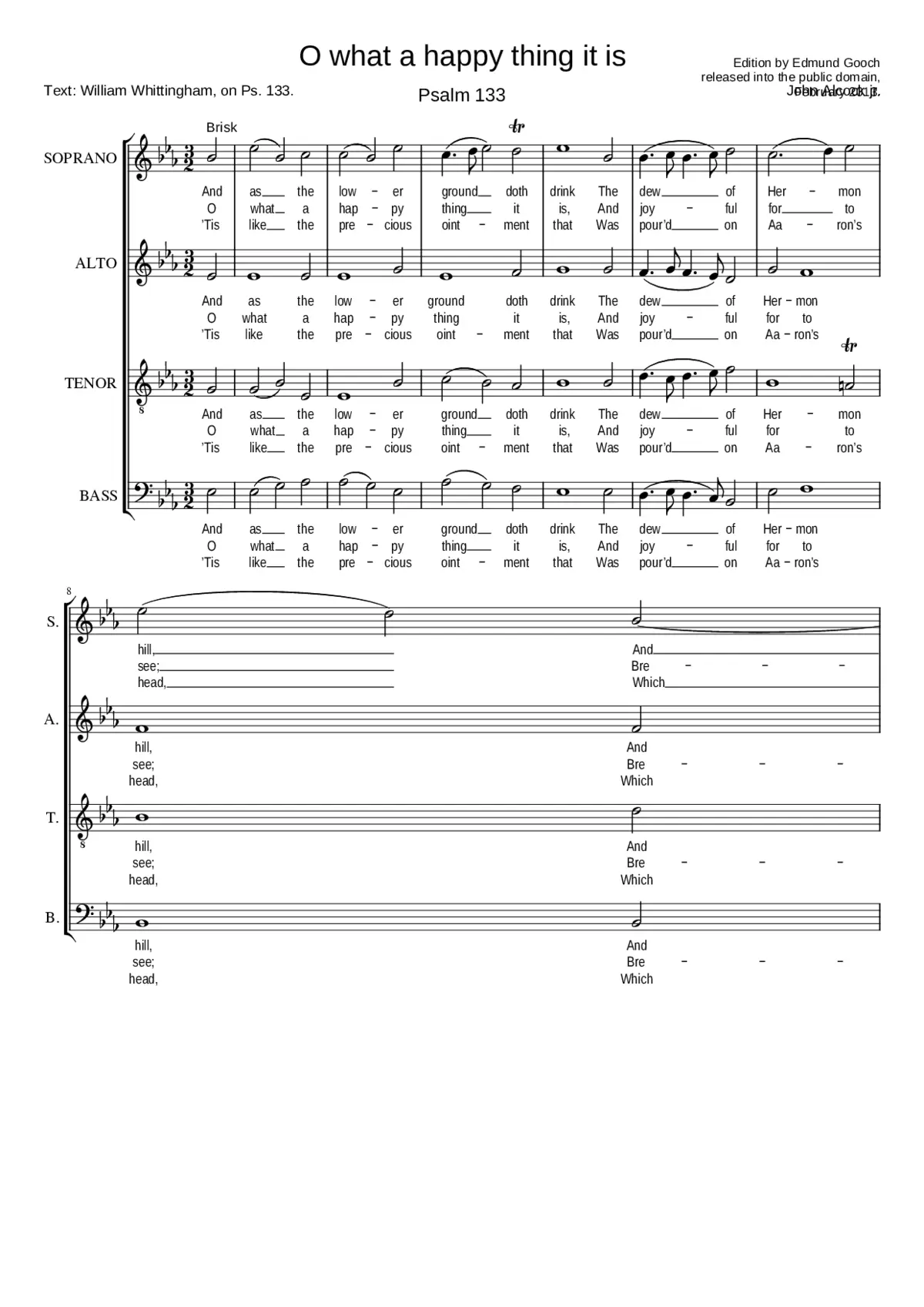 O what a happy thing it is - Page 1