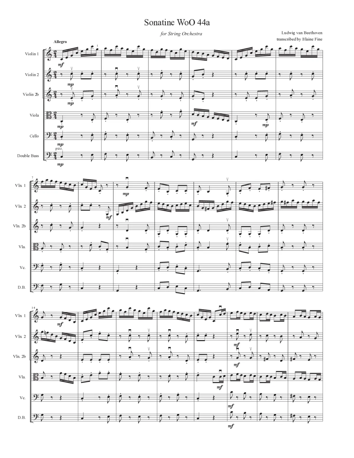 Sonatina for Mandolin and Piano - Page 1