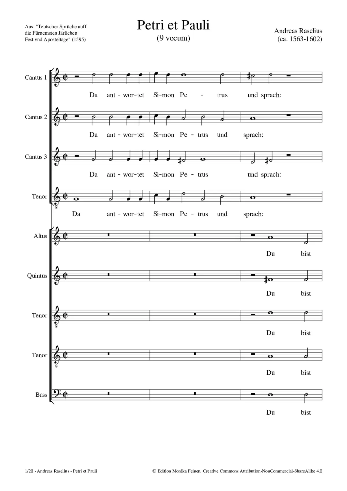 Da antwortet Simon Petrus - Page 1
