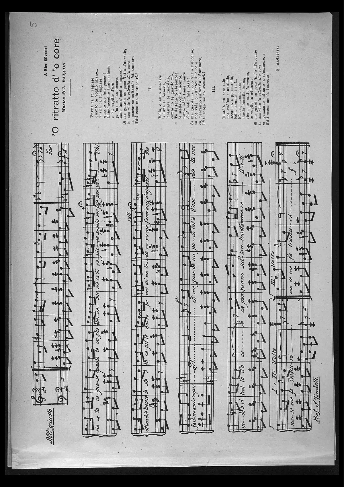 'O ritratto d"o core - Page 1