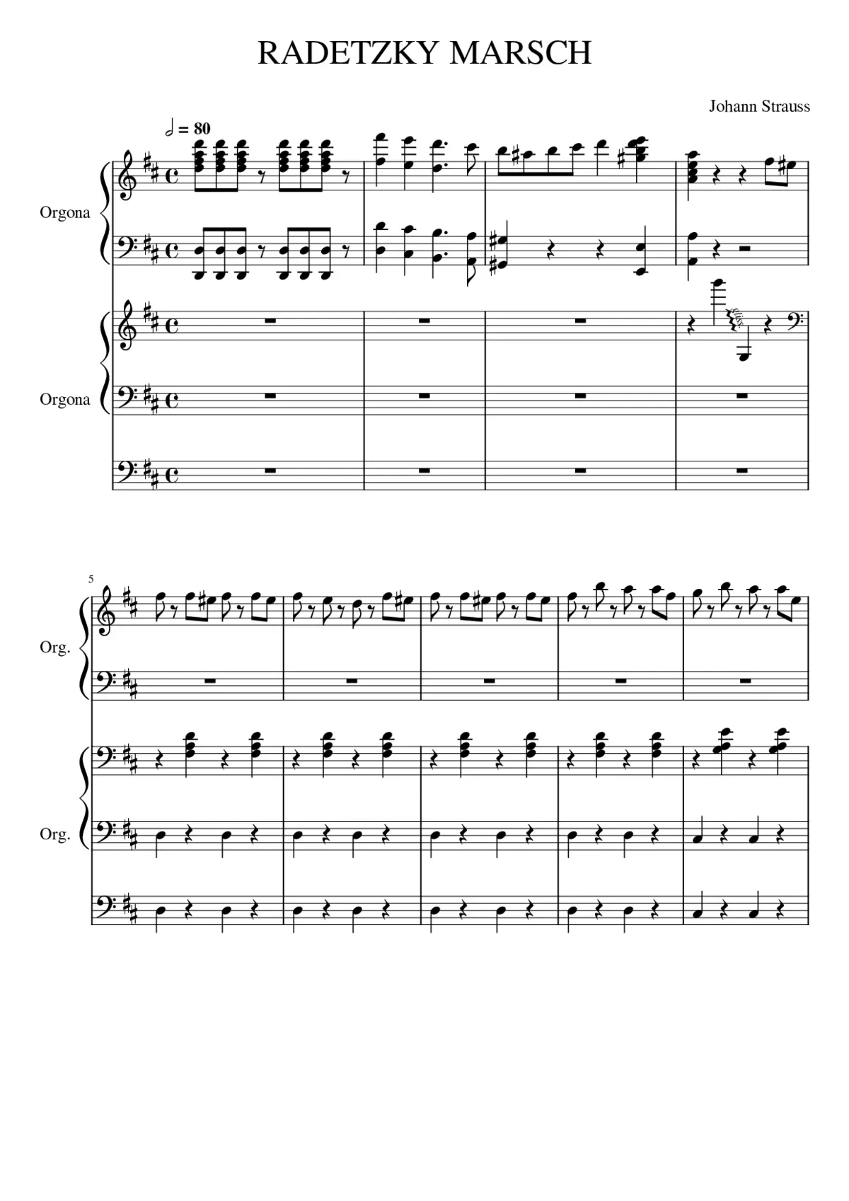 RADETZKY MARSCH 2 org - Page 1