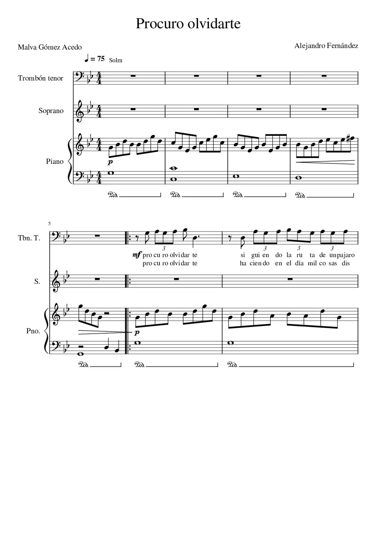 Procuro Olvidarte - Page 1