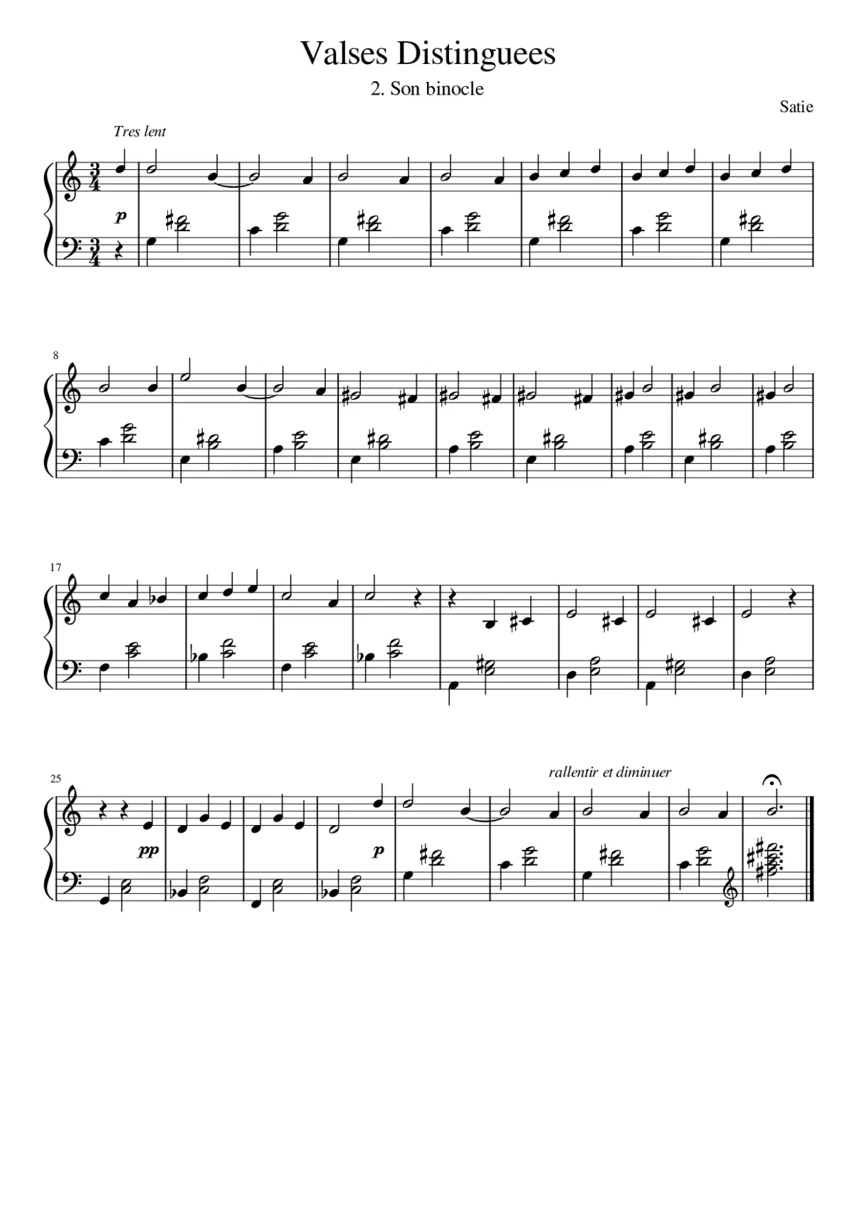 Valses Distinguees No. 2 (Son binocle) - Page 1