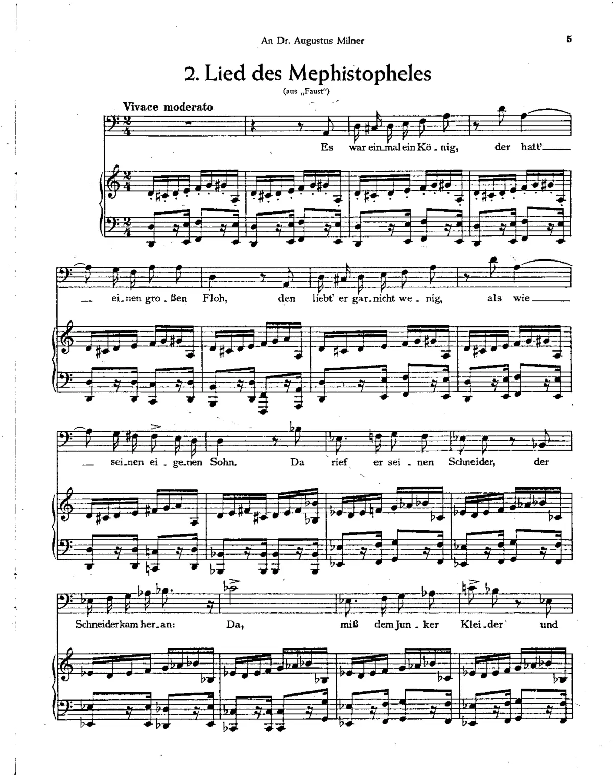 Lied des Mephistopheles (aus Faust) - Page 1