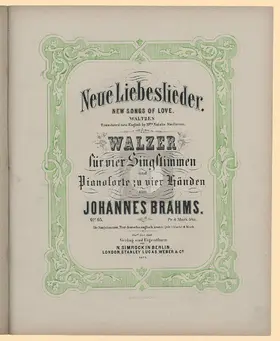 Neue Liebeslieder Waltzes