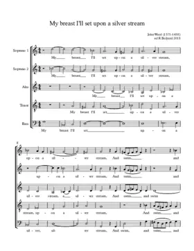 My breast I'll set upon a silver stream