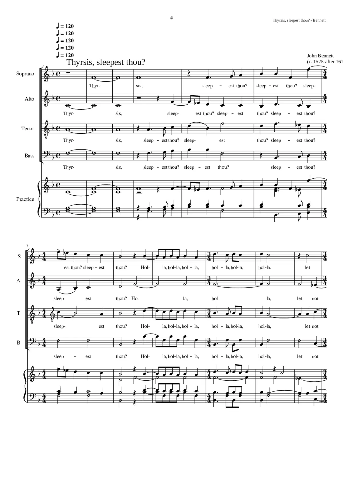 Thyrsis sleepest thou? - Page 1