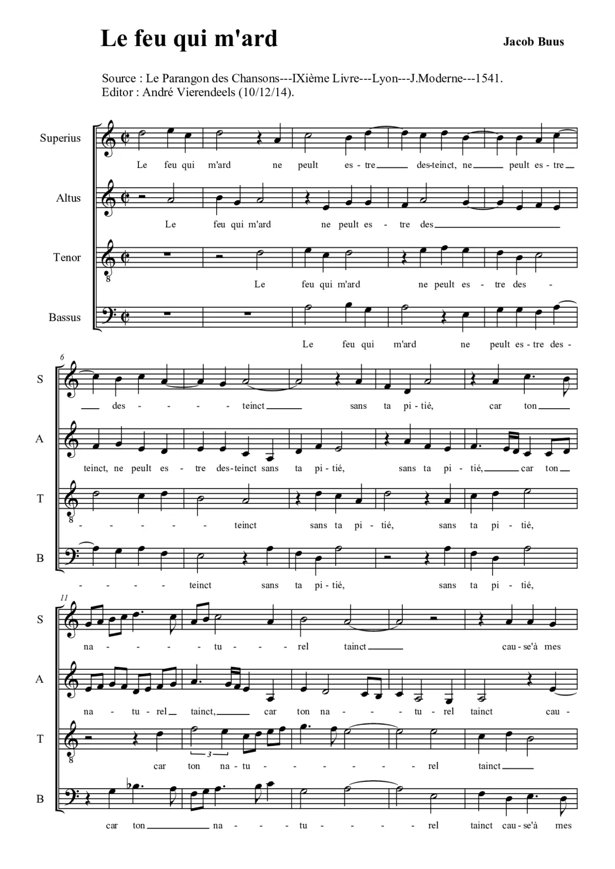 Le feu qui m'ard - Page 1