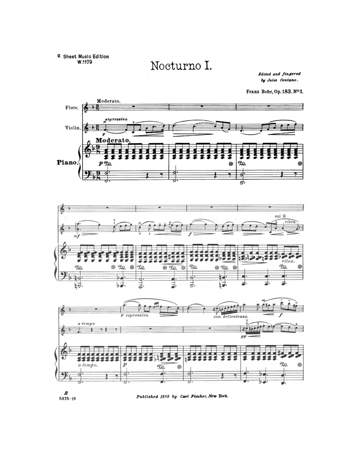 2 Nocturnes - Page 1