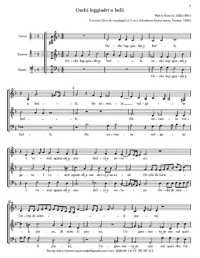 Occhi leggiadri e belli