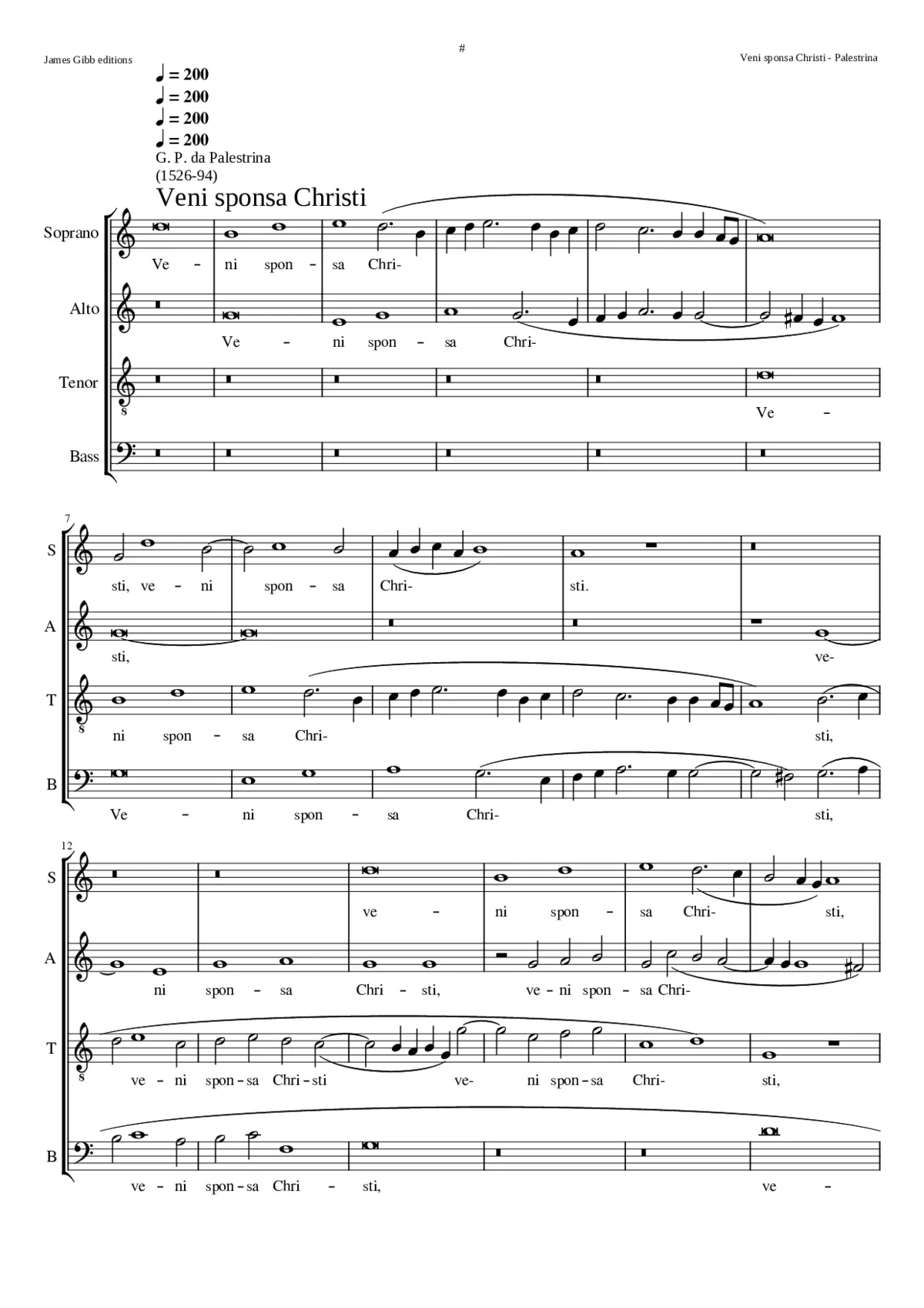 Veni sponsa Christi - Page 1