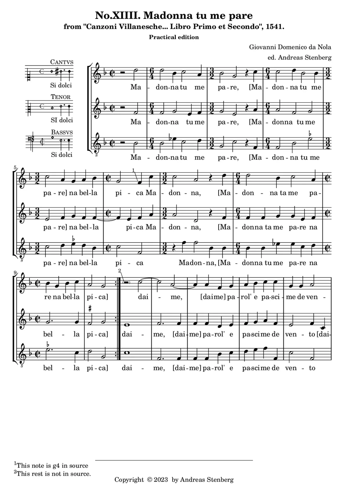Madonna tu me pare - Page 1
