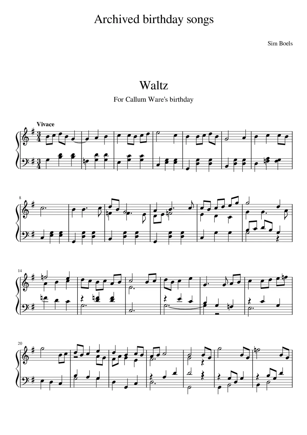 Archived birthday songs - Page 1