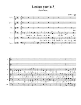 Laudate pueri à 5