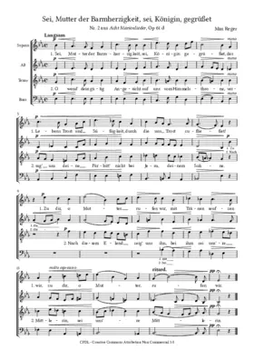 Sei, Mutter der Barmherzigkeit, Op. 61d,2