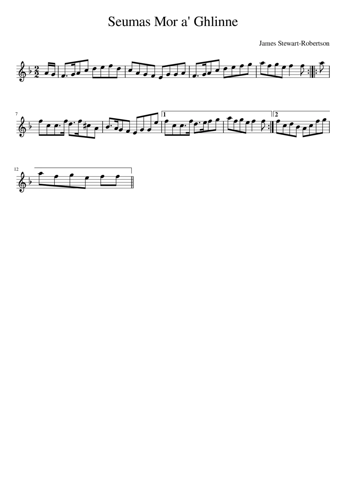 Seumas Mor a' Ghlinne - Page 1