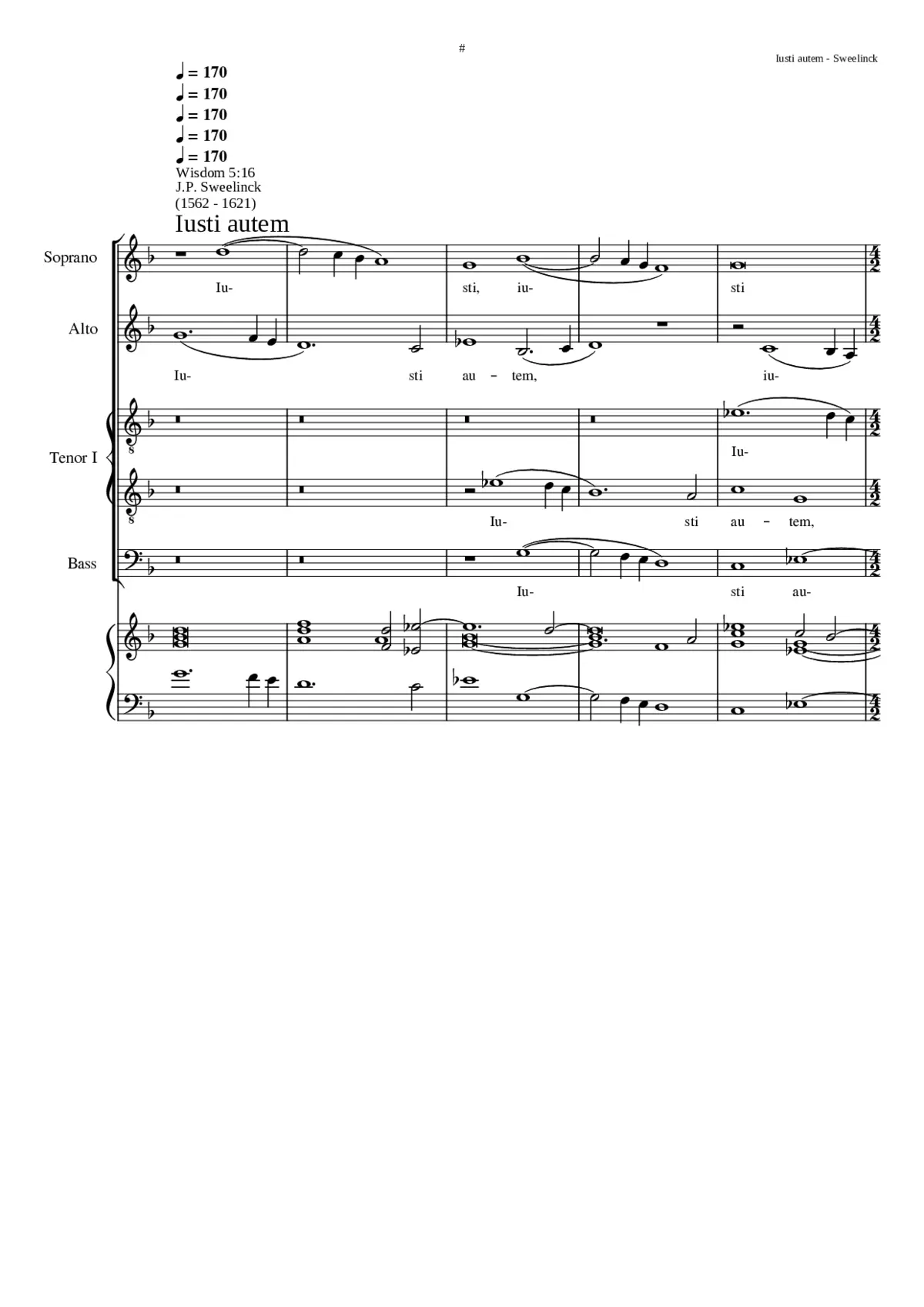 Iusti autem - Page 1