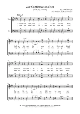 Zur Confirmationsfeier