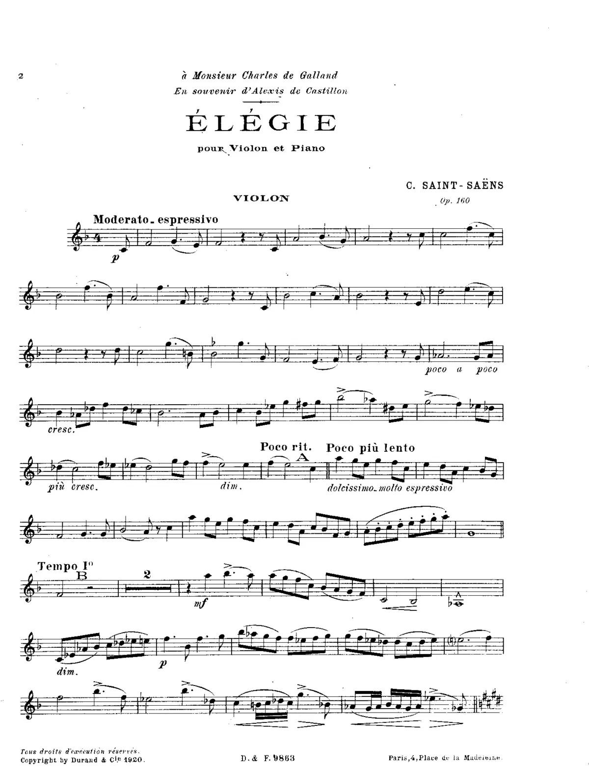 Élégie - Page 1