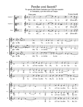 Perche così facesti?