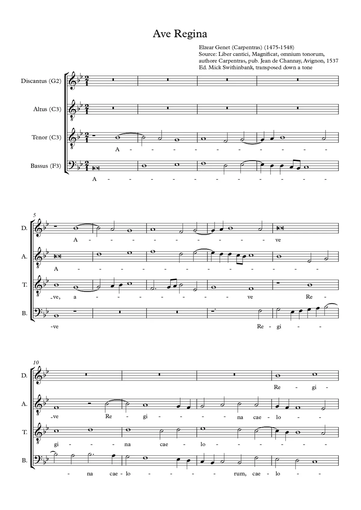 Ave Regina caelorum - Page 1
