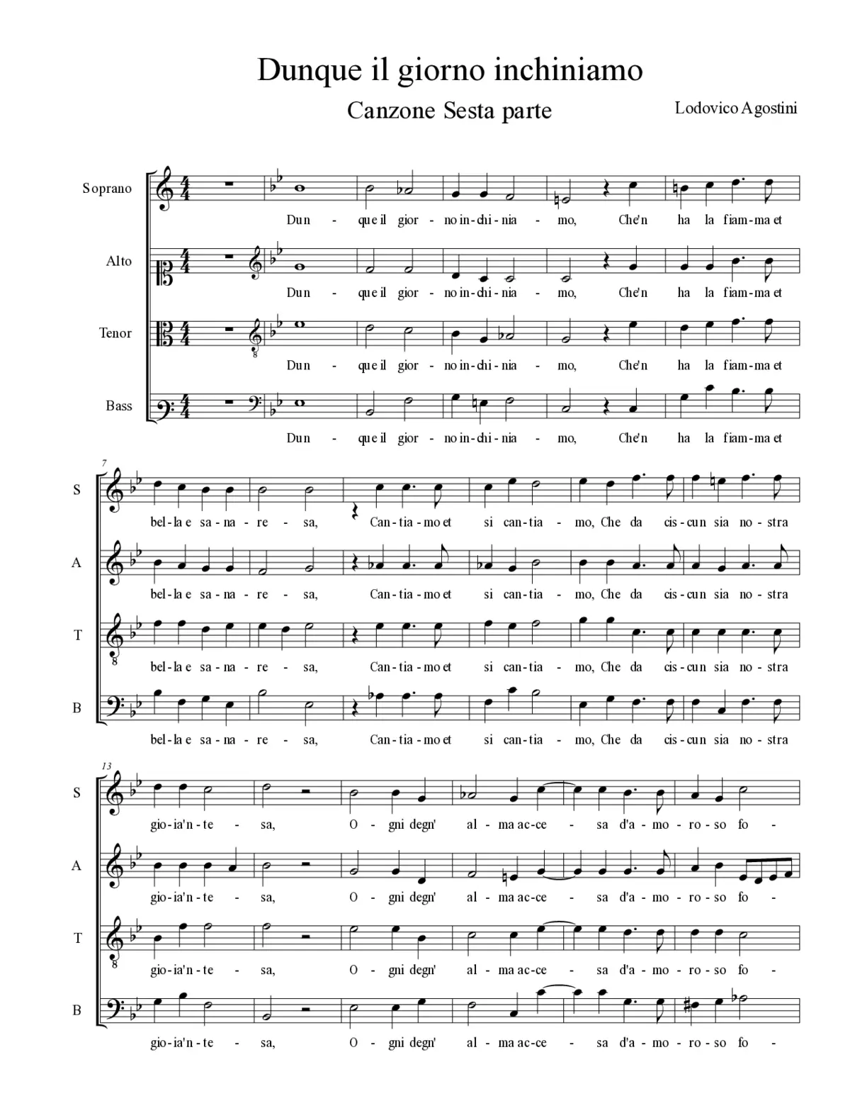 Dunque il giorno inchiniamo - Page 1