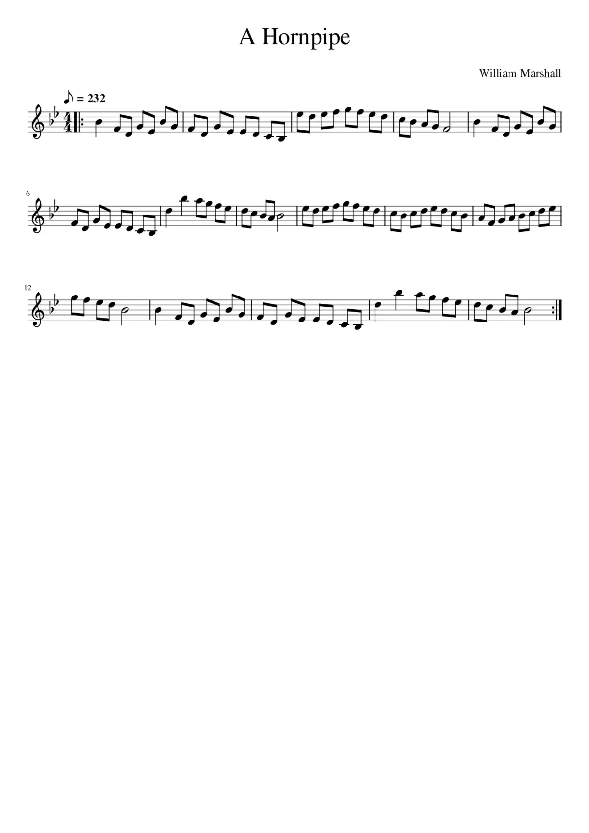 A Hornpipe - Page 1