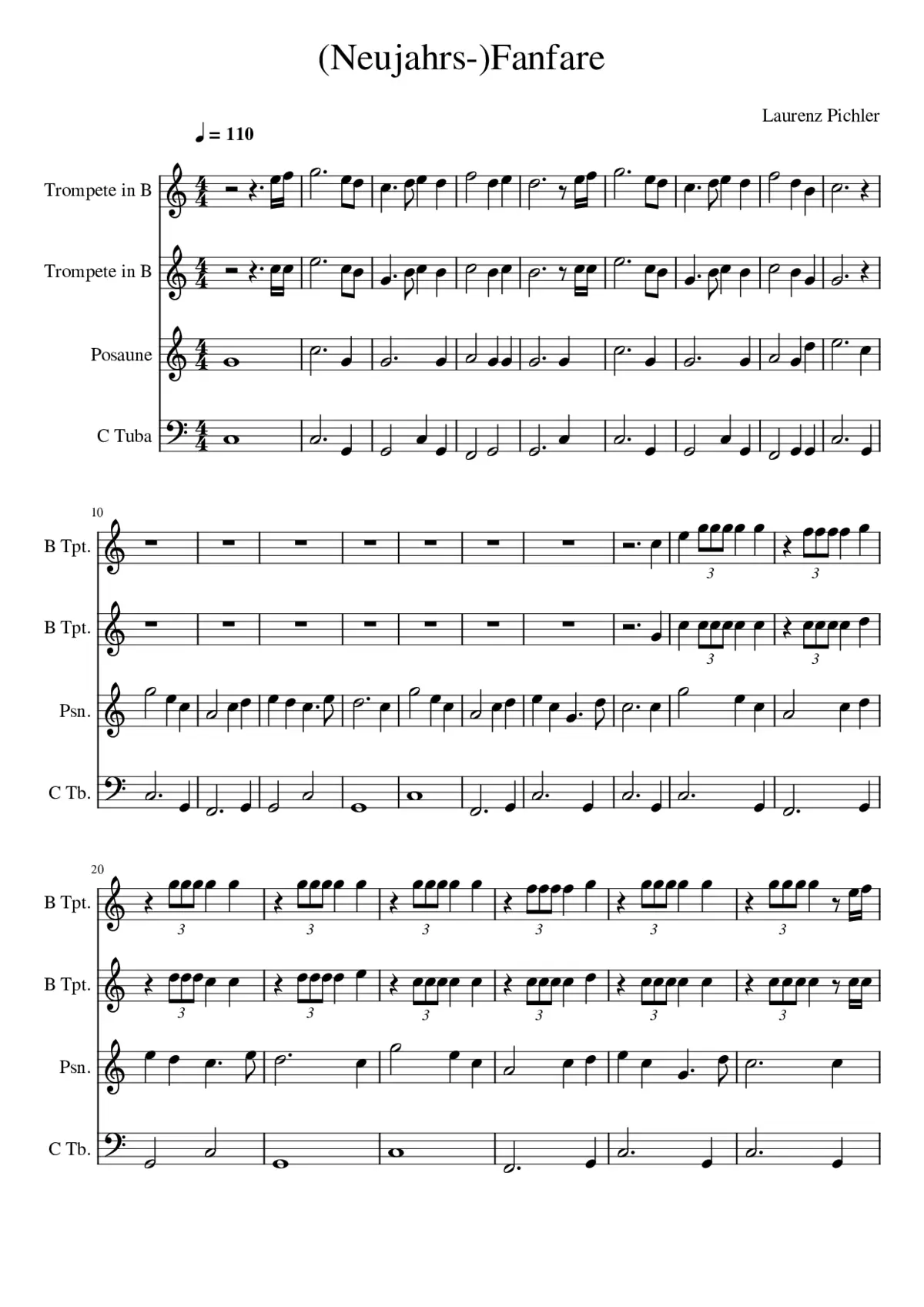 Neujahrsfanfare - Page 1