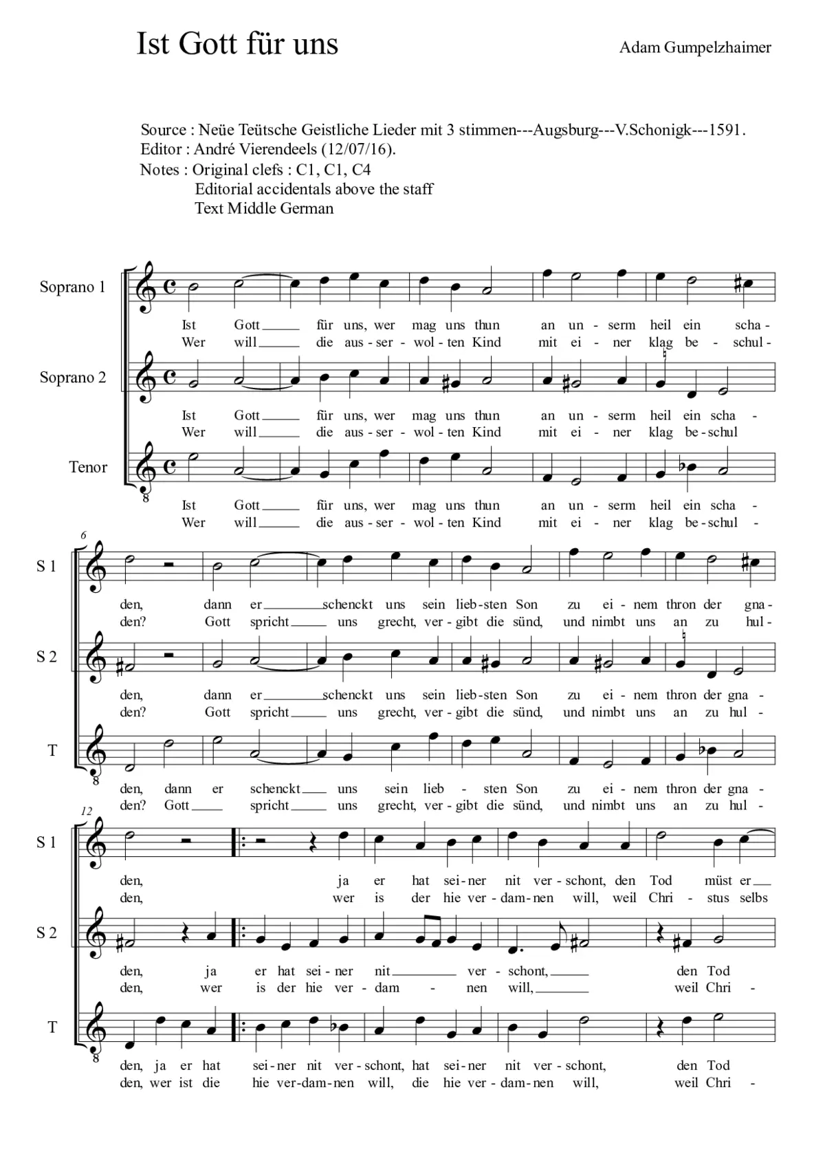 Ist Gott für uns - Page 1