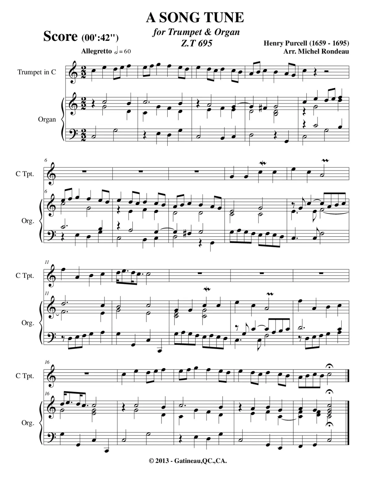 A Song Tune - Page 1
