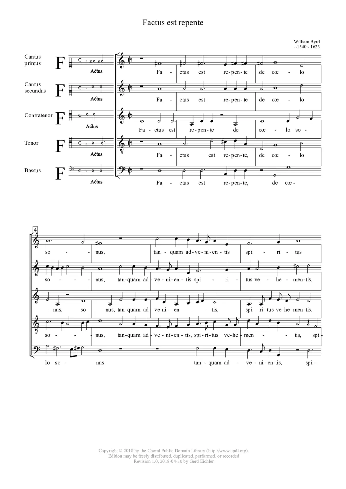 Factus est repente - Page 1