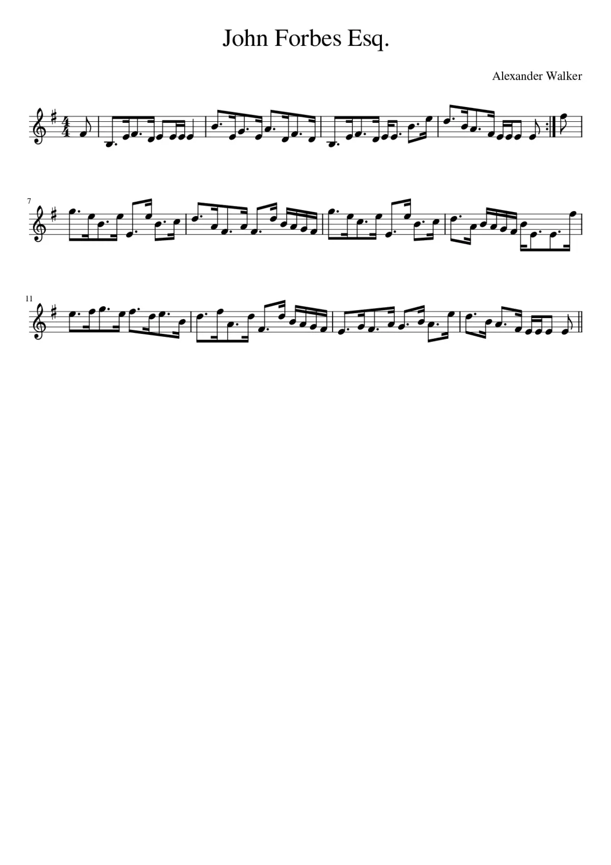 John Forbes Esq. - Page 1