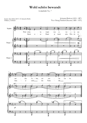 Wohl schön bewandt war es, Op. 52, No. 7