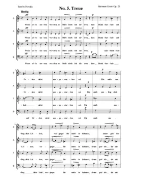 Treue, Op. 21, No. 5