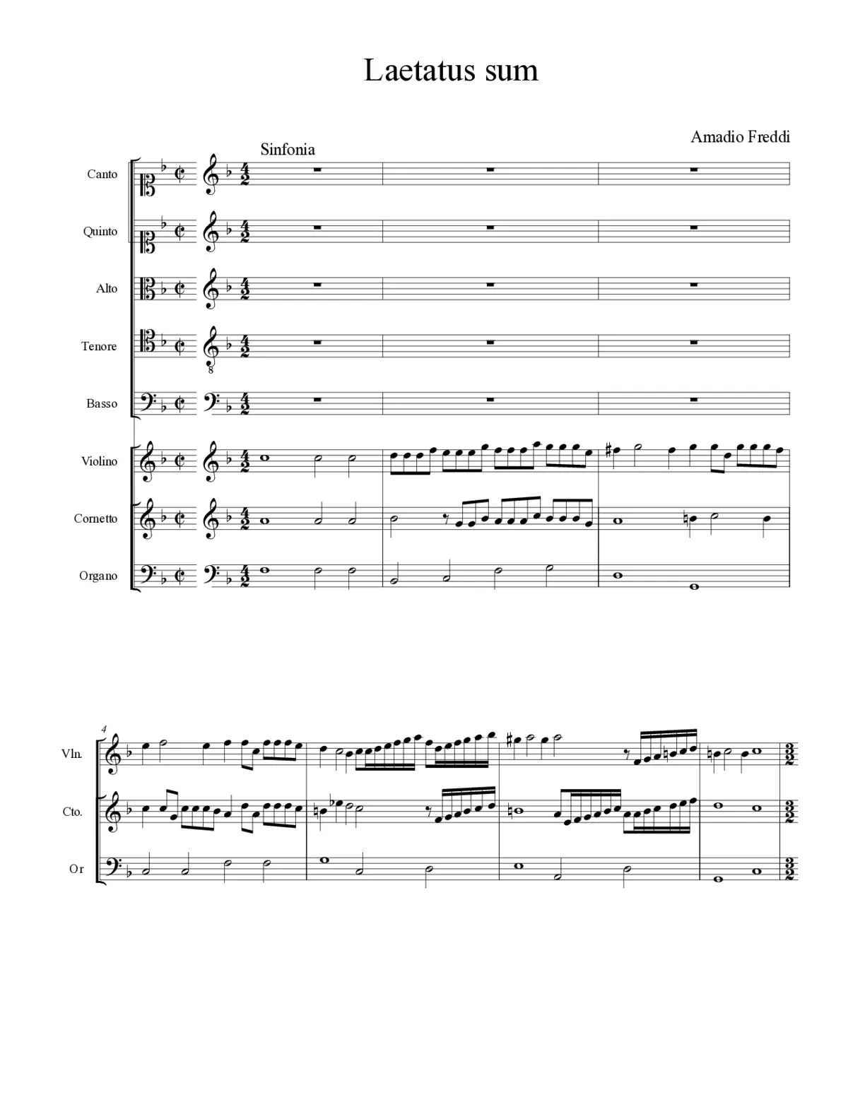 Laetatus sum - Page 1