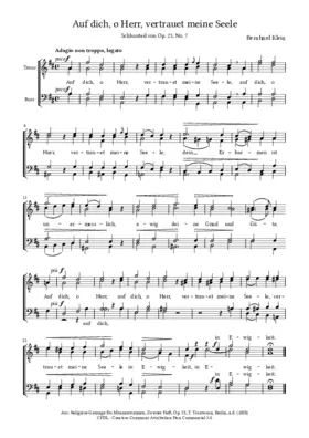 Auf dich, o Herr, vertrauet meine Seele