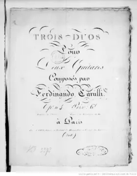 3 Duos pour deux Guitares