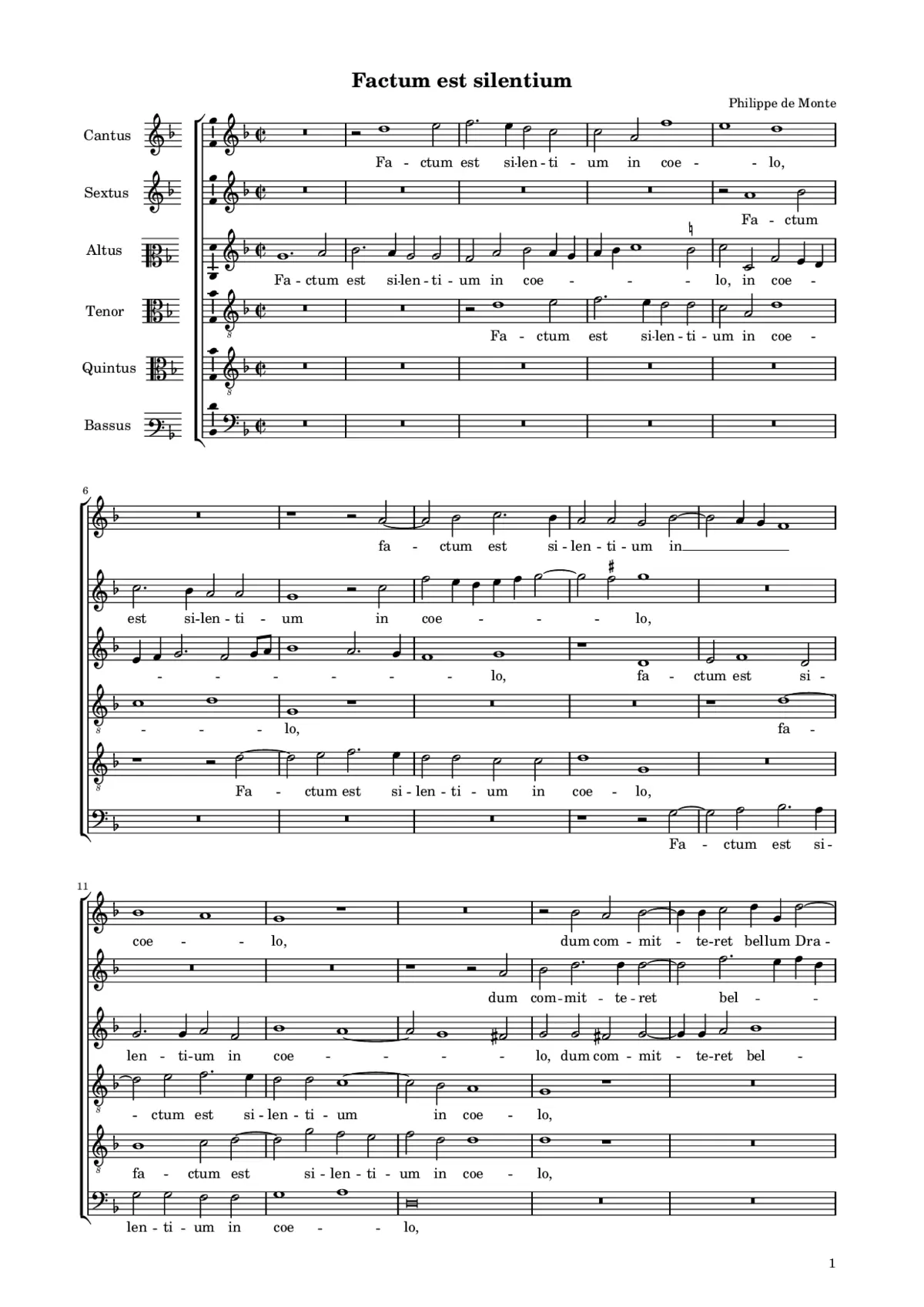 Factum est silentium - Page 1