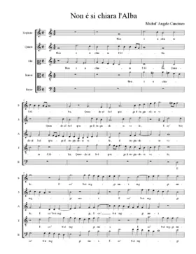 Non è si chiara l'Alba