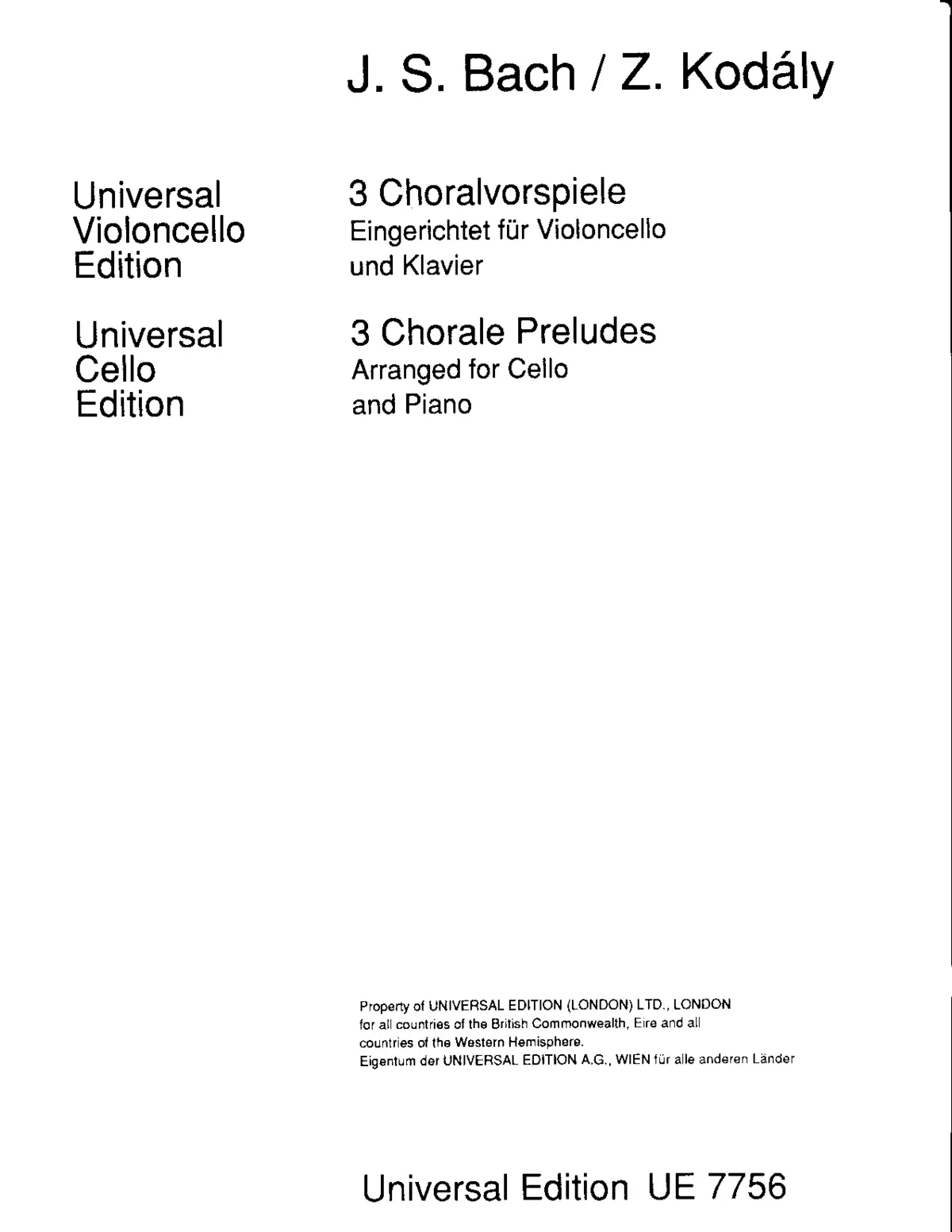 3 Chorale Preludes - Page 1